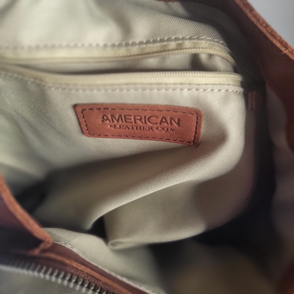 American Leather Co. Classic Brown Shoulder Bag - Picture 6 of 15